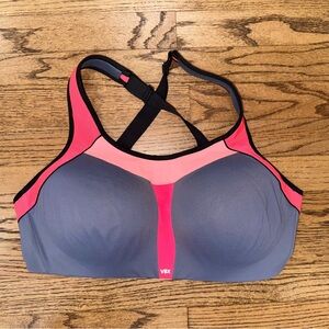 VSX Women's Gray and Pink Sports Bra